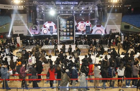 Hàn-Quốc-cuồng-nhiệt-đón-iPhone