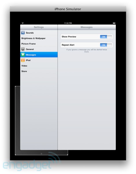 Các tính năng mới của iPhone OS 3.2 trên iPad