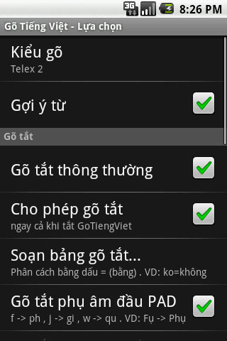 Gõ tiếng Việt trên điện thoại Android