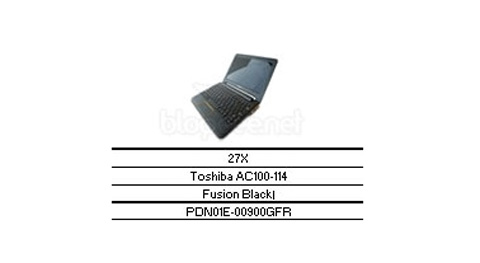 Hình ảnh về tên model smartbook của Toshiba. Ảnh: Blogeee.