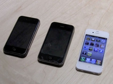 iPhone 4 đọ dáng với iPhone 2G và 3GS iPhone 4 đọ dáng với iPhone 2G và 3GS