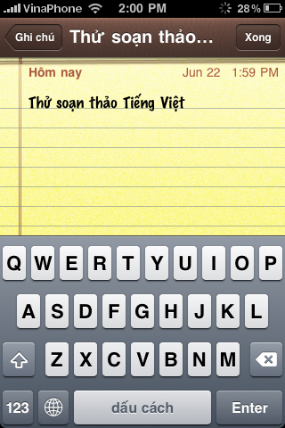 Hình ảnh thực tế iOS 4 trên iPhone