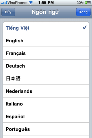 Hình ảnh thực tế iOS 4 trên iPhone