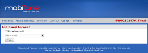 Mobifone - Dịch vụ gia tăng - FastMail