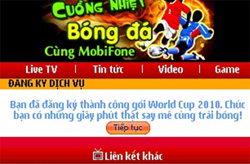 Mobifone - Dịch vụ gia tăng - Live Football