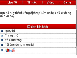 Mobifone - Dịch vụ gia tăng - Live Football