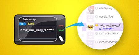 S-Fone - Dịch vụ gia tăng - Yahoo!sms Messenger