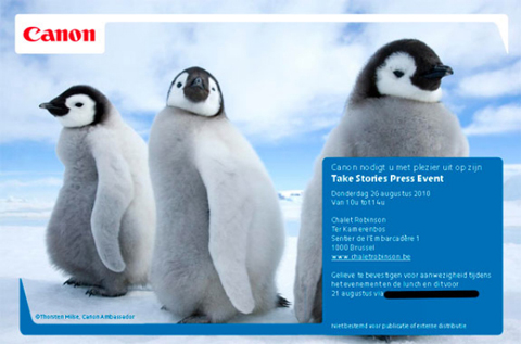 Giấy mời tham dự sự kiện của Canon. Ảnh: Pocket-lint.