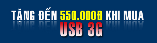 Tặng đến 550,000đ khi mua USB 3G