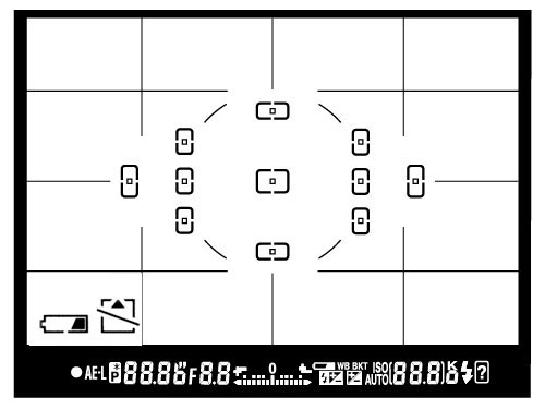 Hệ thống lấy nét 11 điểm của Nikon D3100 tương tự như dòng cao cấp D5000 và D90. Ảnh: Imaging Resource.