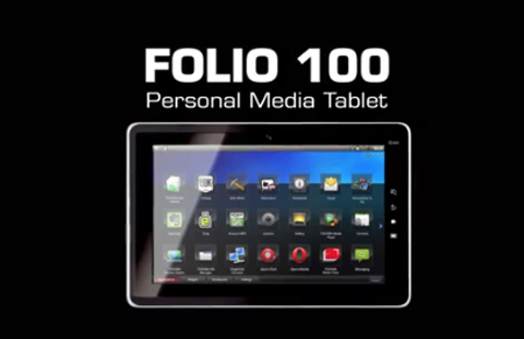 Tablet Toshiba Folio 100 đã có giá