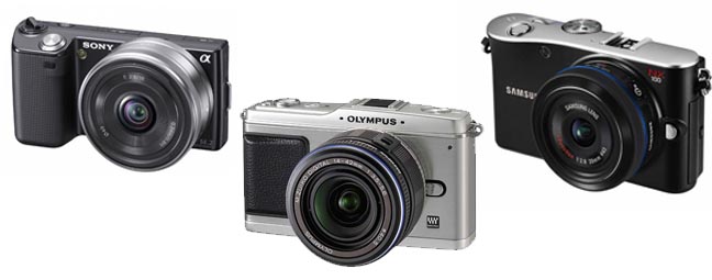 So sánh Micro Four Thirds Sony Mirrorless và Samsung Hybrid Camera