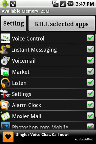 App Free: Advanced Task Killer cho Android App Free: Advanced Task Killer cho Android