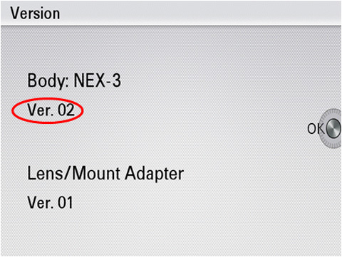 Hướng dẫn cấp nhật firmware ver.03 cho Sony NEX
