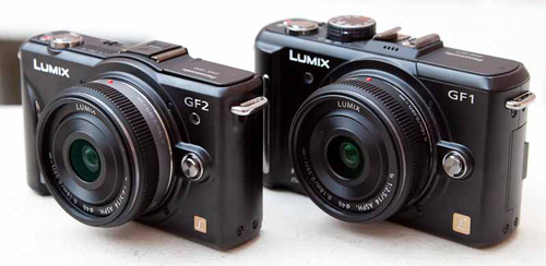 Panasonic GF2 so dáng với 'đàn anh' Panasonic GF2 so dáng với 'đàn anh'