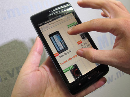 Đập hộp máy tính bảng Dell Streak chính hãng tại Việt Nam