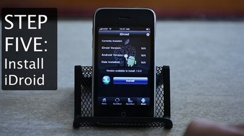 6 bước cài Android cho iPhone