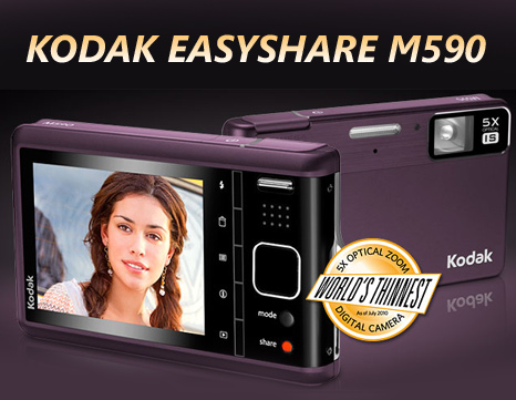 Máy ảnh mỏng nhất thế giới Kodak EasyShare M590