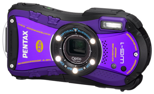 Pentax giới thiệu Optio WG-1 và K-5 màu bạc