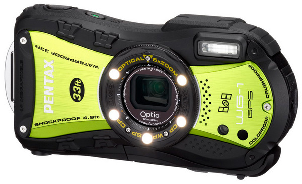 Pentax giới thiệu Optio WG-1 và K-5 màu bạc