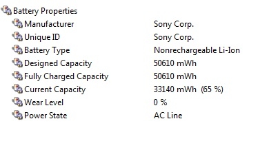 Kiểm tra mức độ chai của pin laptop