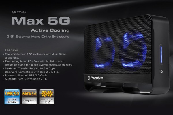 Hộp đựng ổ cứng gắn quạt mới đến từ Thermaltake Hộp đựng ổ cứng gắn quạt mới đến từ Thermaltake