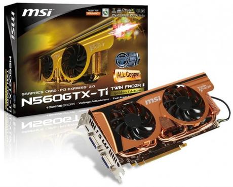 MSI ra mắt card đồ hoạ N560GTX-Ti Twin Frozr II Serie
