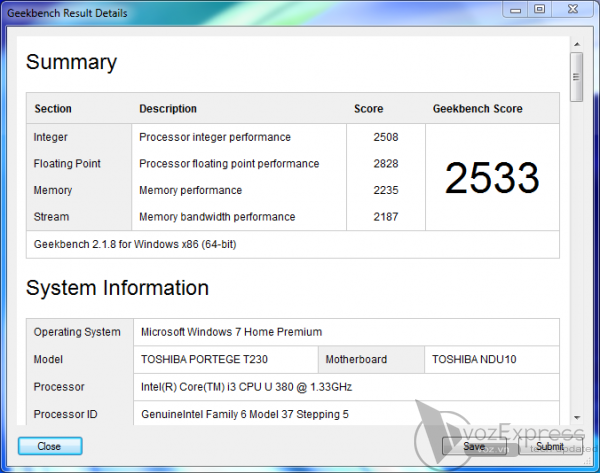 Đánh giá chi tiết Toshiba Portégé T230 (P.2)