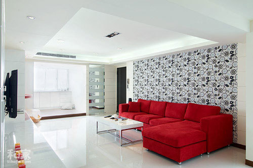 Nhà đẹp với màu đỏ và trắng