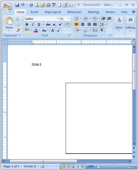 Cách chuyển tập tin PowerPoint thành Word trong Office 2007