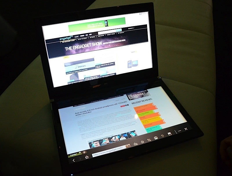 Acer Iconia - Laptop 2 màn hình cảm ứng đã xuất hiện tại Thế Giới Di Động