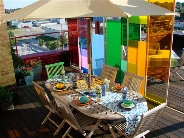 Bức tường xinh xắn làm đẹp không gian ngoài trời