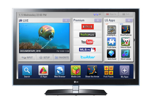 LG LW6500 với điều khiển Magic Wand đi kèm.