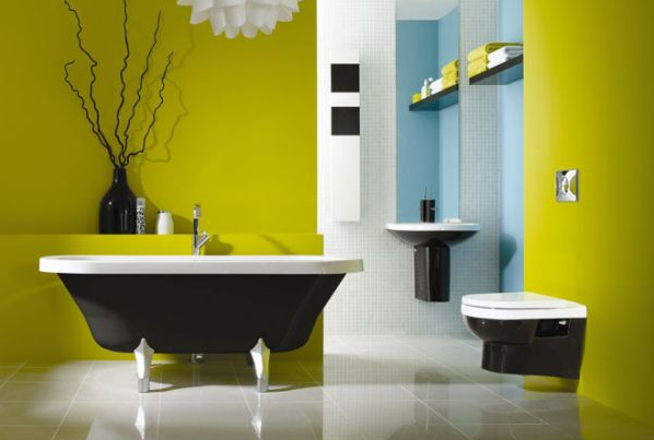 Kết hợp màu sắc hoàn hảo giữa đen - trắng - xanh