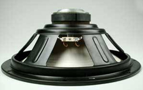 Cấu tạo của một loa tiêu biểu gồm khung sắt, nam châm vĩnh cửu và màng giấy. Ảnh: Howstuffwork.