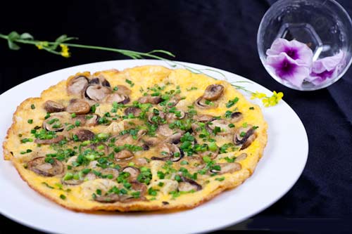 Nấu ăn: Trứng chiên nấm rơm