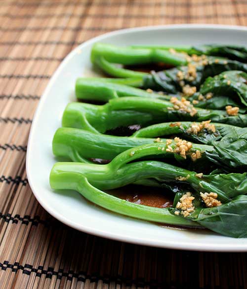 Nấu ăn: Giòn mát cải làn sốt dầu hào