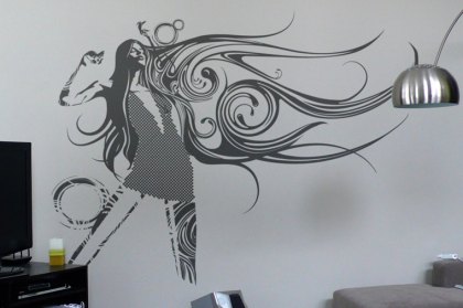 Trang trí nội thất với hình vẽ Tattoo