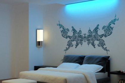 Trang trí nội thất với hình vẽ Tattoo