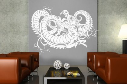 Trang trí nội thất với hình vẽ Tattoo