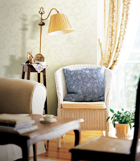 Cách phối màu giấy dán tường