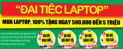 Đại tiệc laptop