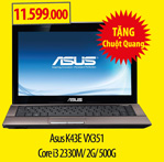 Laptop Asus K43E VX351