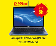 Laptop Acer Aspire 4830 2332G75Mn (020)
