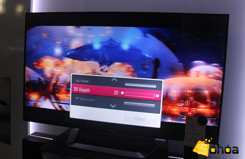 Tính năng 3D hỗ trợ hiệu chỉnh các thông số về độ nổi, chiều sâu và góc nhìn tốt hơn năm ngoái.