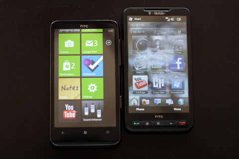 So sánh HTC HD2 và HD7
